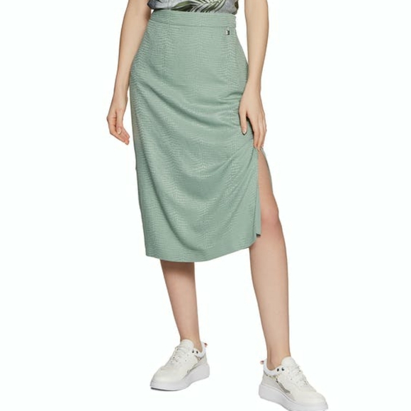 BNWT Ted Baker Narlica Skirt Sage Green - Picture 2 of 5